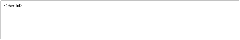 Text Box: Other Info: 
